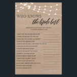 Wer kennt den besten Brautparty Flyer<br><div class="desc">Genießen Sie Ihr Brautparty mit diesen einfachen und niedlichen Spielen. Karo unsere Kollektion für mehr Brautparty Spiele im selben Stil. Bitte beachten Sie,  dass diese Spiele nicht bearbeitet werden können.</div>