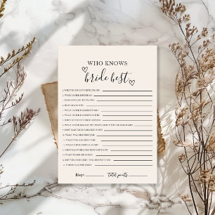 Wer kennt die Bride Best Brautparty Card? Einladung