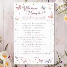 Wer kennt die Mama Best Watercolor Butterfly Dusch