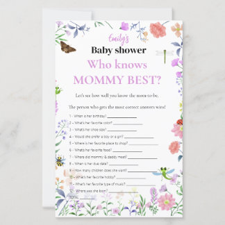 Wer kennt Mama am besten? Baby Shower Spiel