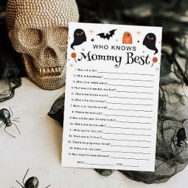 Wer kennt Mommy Best Halloween Baby Shower Game?