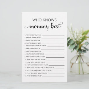 Wer kennt Mommy Best? Individuelles Baby-Duschspie