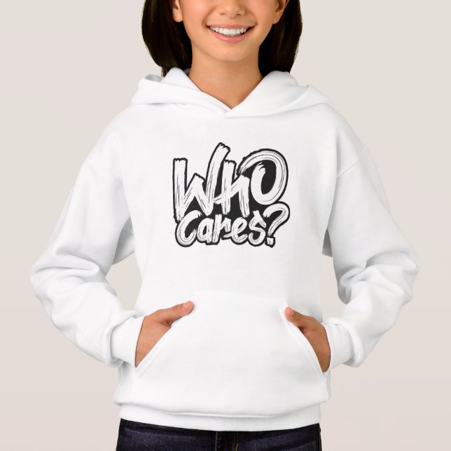 Wer kümmert sich? hoodie (Vorderseite)