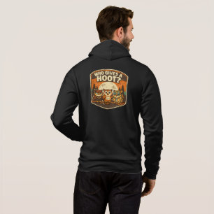 Wer kümmert sich um lustige Eulen im Vintage-Stil Hoodie