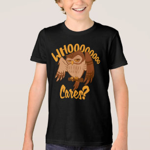 Wer kümmert sich um lustige, sorglose Cartoon Zeic Tri-Blend Shirt