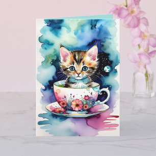 Wer Liebe kein Kind in einem Teacup? Karte