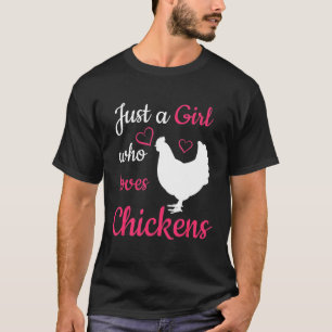 Wer Lieben Hühner Süße Tier T-Shirt
