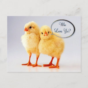 Wer Lieben Ya? Anpassbare Postkarte