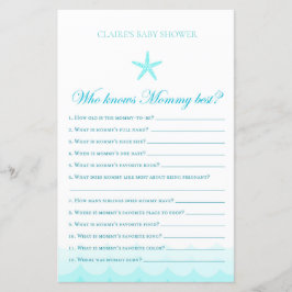 Wer Mommy Best kennt - Baby Shower Game