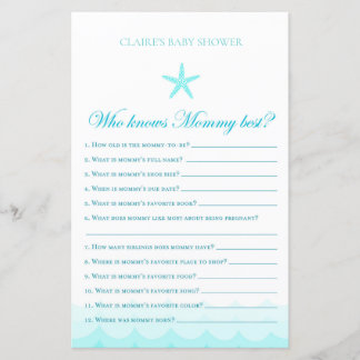 Wer Mommy Best kennt - Baby Shower Game
