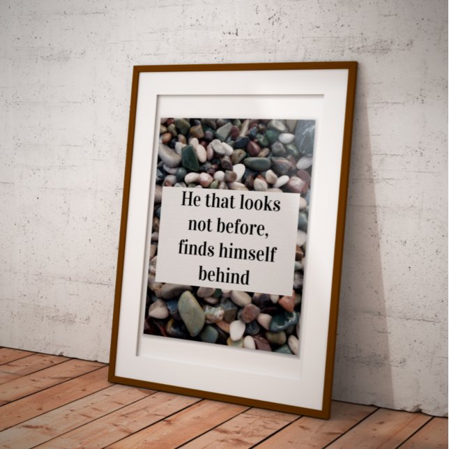 Wer nicht vor Weisheit aussieht, zitiert Poster (Von Creator hochgeladen)