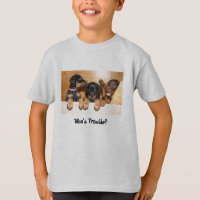 Wer Problem-Dobermann-Welpen-T - Shirt ist