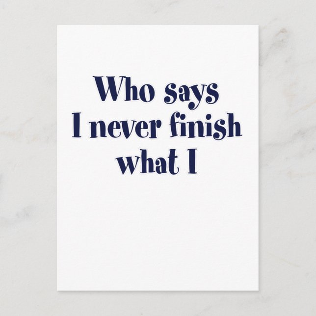 Wer sagt? postkarte (Vorderseite)