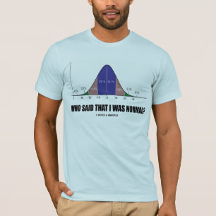 Wer sagte, dass ich normal war? (Notfall-Spaß) T-Shirt