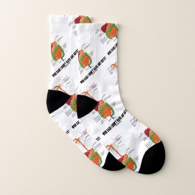 Wer sagte, ich habe keine Mädels? Verdauungssystem Socken (Paar)
