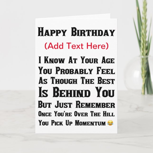 Wer sagte, ich sei gestorben karte (Vorderseite)