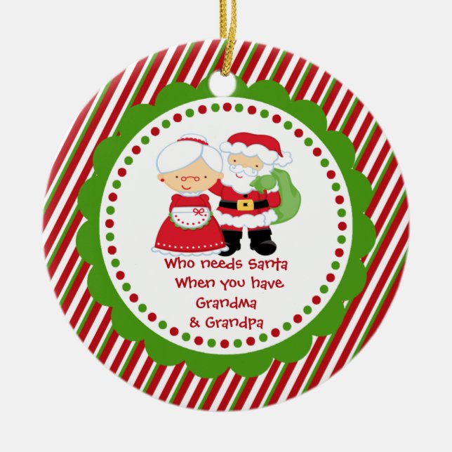 Wer Sankt benötigt. Keramik Ornament (Vorne)