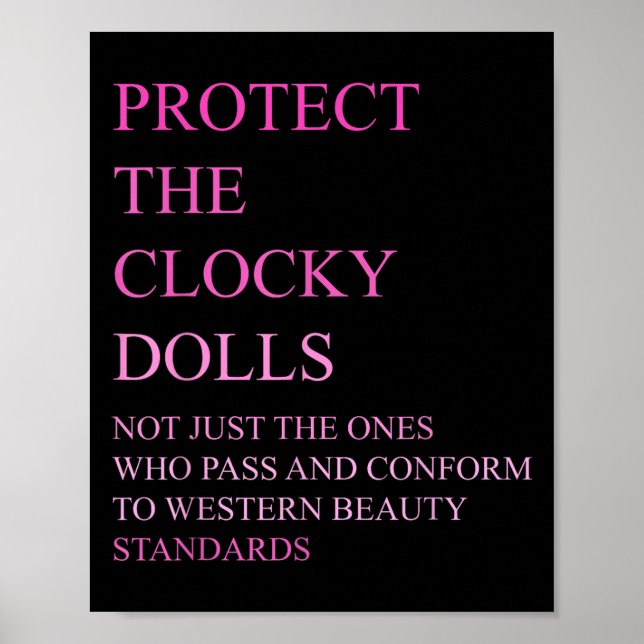 Wer sich den westlichen Schönheitsstandards anpass Poster (Vorne)