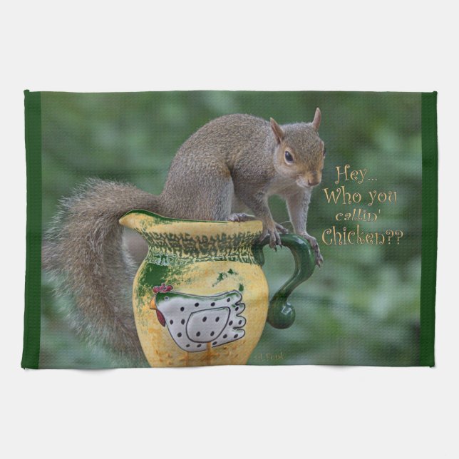 Wer Sie Callin Huhn Handtuch (Horizontal)