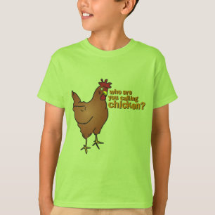 Wer sind Sie Huhn nennend? ROT T-Shirt