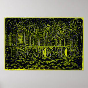 Wer Skyline-Plakat Johns Galt… New York City ist Poster
