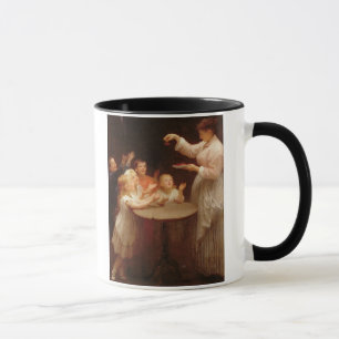 "Wer spricht zuerst?" (Öl auf Leinwand) Tasse