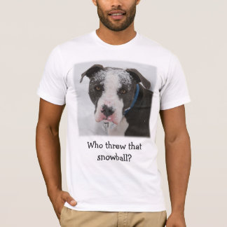 Wer warf diesen Schneeball? - Besonders T-Shirt