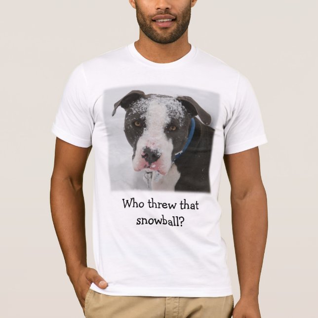 Wer warf diesen Schneeball? - Besonders T-Shirt (Vorderseite)