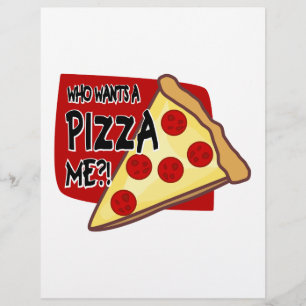 Wer Will eine Pizza mir?! Flyer