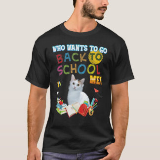 Wer Will, zurück in die Schule zu gehen Japanisch  T-Shirt