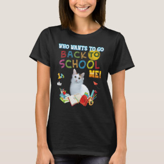 Wer Will, zurück in die Schule zu gehen Japanisch  T-Shirt