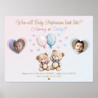 Wer wird Baby ähnlich sehen 2 Fotos Baby Shower Sp