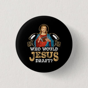 Wer würde Jesus den Fantasyfußball Chris entwerfen Button