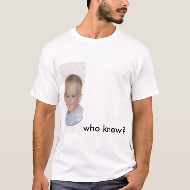 wer wusste, Weisenhomosexuelles T-Shirt (Vorderseite)
