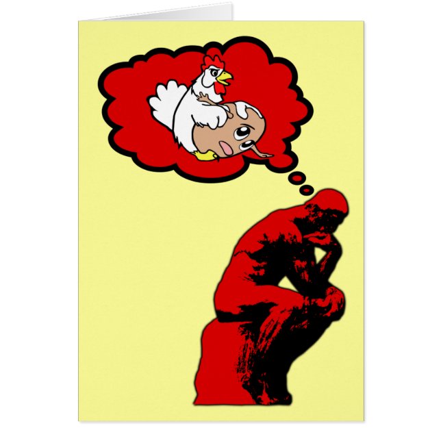 Wer zuerst das Huhn oder das Ei kam (Vorne)