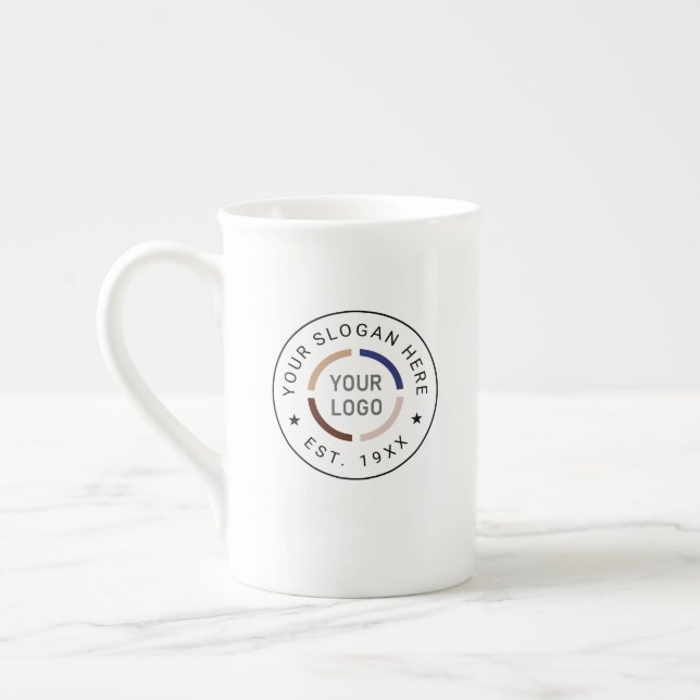 Werbe-China-Tasse für kundenspezifische Logos Prozellantasse (Links)