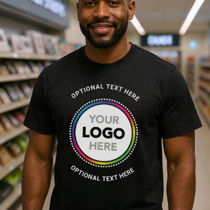 Werbe Geschäft T-Shirt - Logo und Text