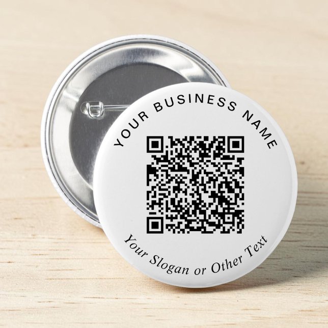 Werbe-Geschäfts-QR-Code-Pin Button (Promotional Business QR Code Pin)