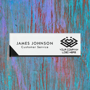 Werbe-Magnet-Namensschild mit Firmenlogo Namenschild