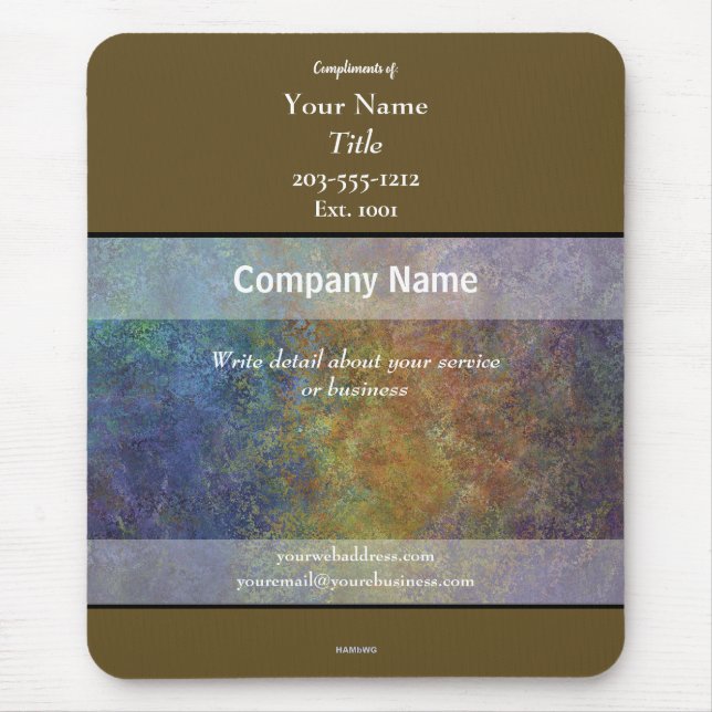 Werbe-Mauspad Bronze - HAMbyWG Mousepad (Vorne)