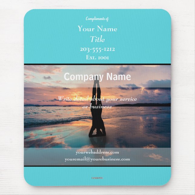 Werbe-Mauspad Yoga - HAMbyWG Mousepad (Vorne)