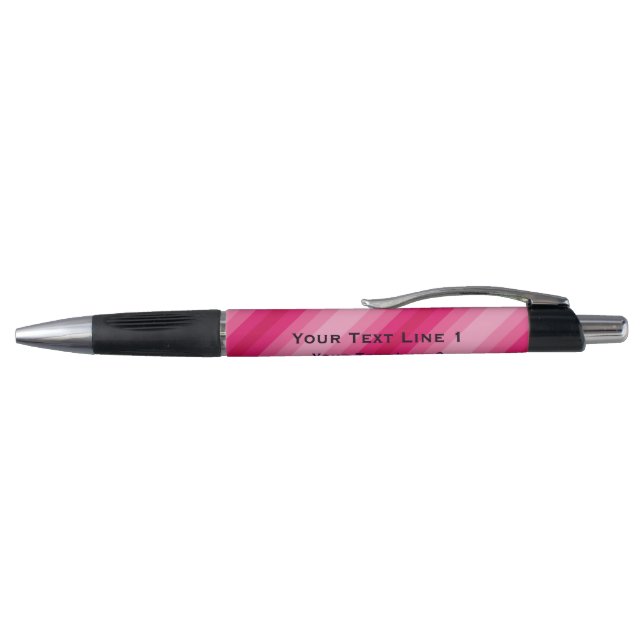 Werbe- oder Werbe-Pen für Kunden, rosa Kugelschreiber (Oberseite)