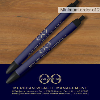 Werbe-Pen mit Logo für den Navy Blue Gold Award Kugelschreiber