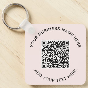 Werbe-Pink-QR-Code Schlüsselanhänger