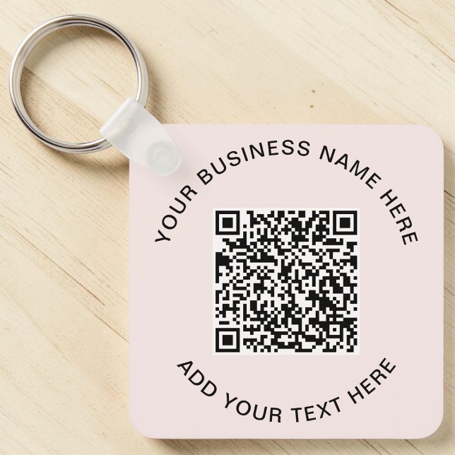 Werbe-Pink-QR-Code Schlüsselanhänger (Promotional Pink QR Code Keychain)