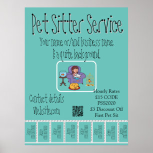 Werbe-Poster-Sitter-Service2 Poster