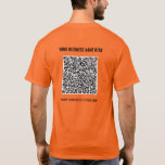 Werbe-T - Shirt - Ihr QR-Code und Ihr benutzerdefi<br><div class="desc">Benutzerdefinierte Farben und Schriftart - Entwerfen Sie Ihren eigenen Personalisierten T - Shirt mit Ihrer QR-Code-Scan-Info und dem Beruflichen Design-Firmennamen Website Werbung Business T - Shirt oder Hoodies / Geschenk - Hinzufügen Ihres QR-Codes - Bild oder Logo - Foto / Name - Unternehmen / Website oder E-Mail oder Telefon -...</div>