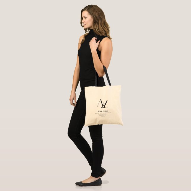 Werbe-Tasche mit individuellem Logo Tragetasche (Vorderseite (Model))