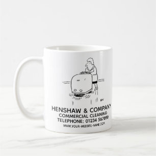 Werbe-Tasse für gewerbliche Reinigungskraft Kaffeetasse