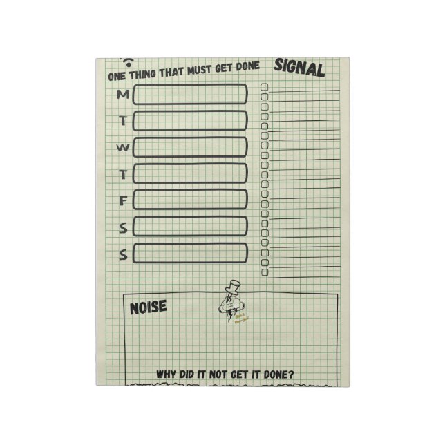 Werbe- und Boo-jee-Gothic-Planner-Aufkleber Notizblock (Rotiert)